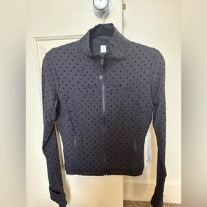 Lululemon Define Cropped Jacket Nulu *Flocked Polka Dot